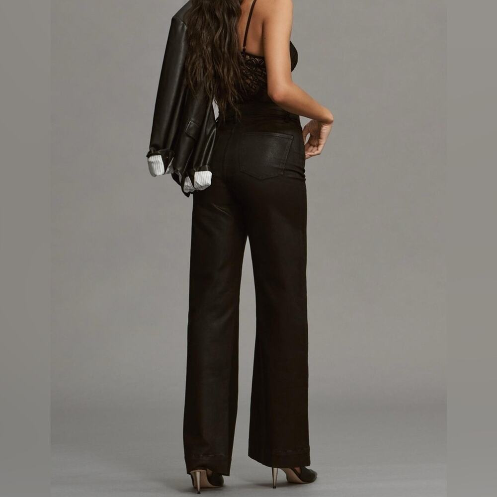Joes Jeans The Mia Coated High Rise Wide Leg 32 - Picture 2 of 11
